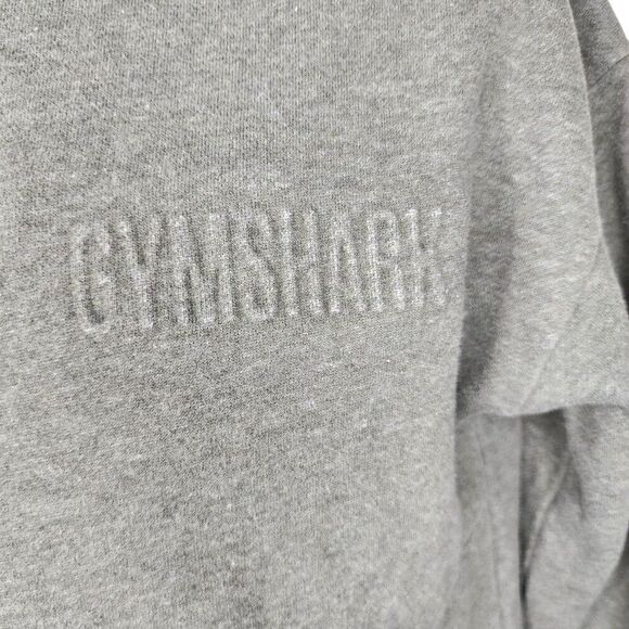Gymshark Long Sleeve High Neck Fleece Lined Pullover Sweatshirt Womens S Gray - Picture 2 of 9